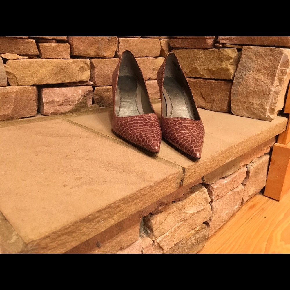 Brown and tan 3inch heels